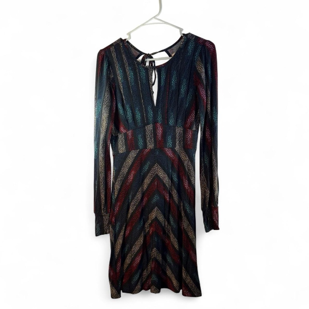 Free People Multicolor Chevron Midi Dress